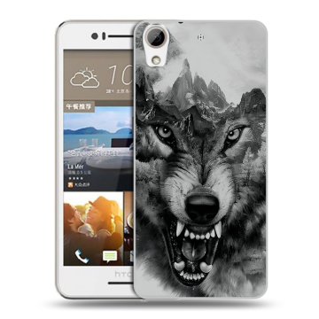 Пластиковый чехол на HTC Desire 728 с принтом Волк Пластиковый чехол на HTC Desire 728 с принтом Волк