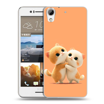 Пластиковый чехол на HTC Desire 728 с принтом Милые котики Пластиковый чехол на HTC Desire 728 с принтом Милые котики
