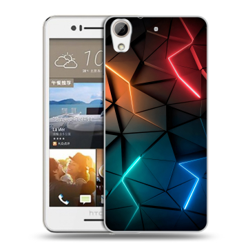 Пластиковый чехол на HTC Desire 728 с принтом Абстракция неон Пластиковый чехол на HTC Desire 728 с принтом Абстракция неон