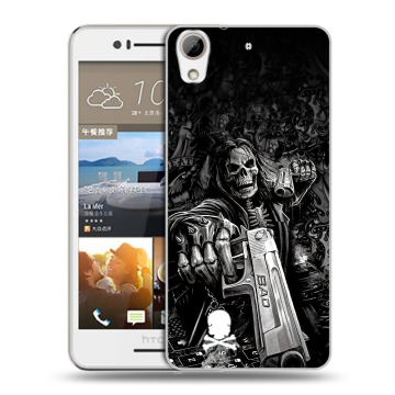 Пластиковый чехол на HTC Desire 728 с принтом Скелет Пластиковый чехол на HTC Desire 728 с принтом Скелет