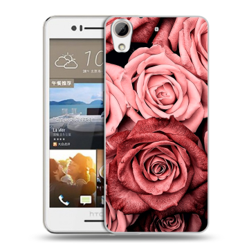 Пластиковый чехол на HTC Desire 728 с принтом Цветы розы Пластиковый чехол на HTC Desire 728 с принтом Цветы розы