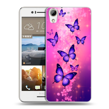 Пластиковый чехол на HTC Desire 728 с принтом Бабочки