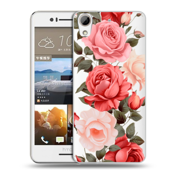 Пластиковый чехол на HTC Desire 728 с принтом Розы