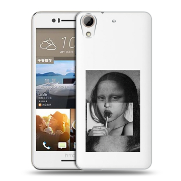 Пластиковый чехол на HTC Desire 728 с принтом Мона Лиза