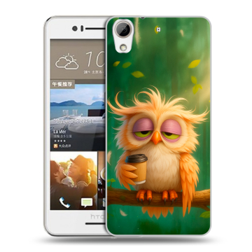 Пластиковый чехол на HTC Desire 728 с принтом сова