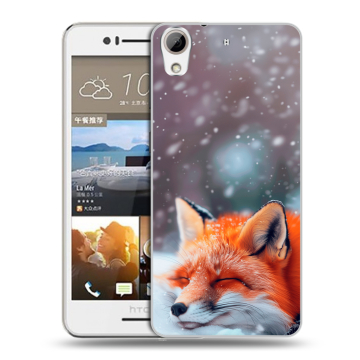 Пластиковый чехол на HTC Desire 728 с принтом лиса