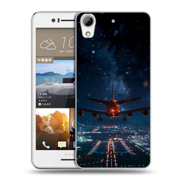 Пластиковый чехол на HTC Desire 728 с принтом самолет