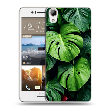 Пластиковый чехол на HTC Desire 728 с принтом Листья