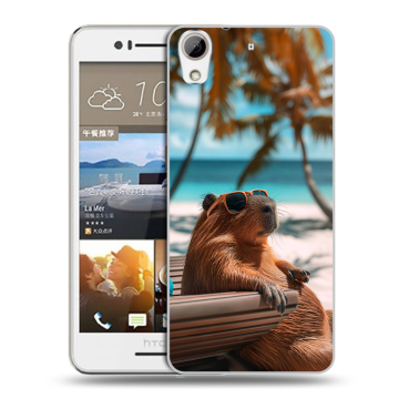 Пластиковый чехол на HTC Desire 728 с принтом Капибара