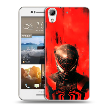 Пластиковый чехол на HTC Desire 728 с принтом человек паук spiderman