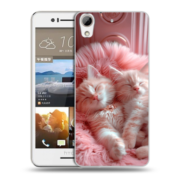 Пластиковый чехол на HTC Desire 728 с принтом котята котики Пластиковый чехол на HTC Desire 728 с принтом котята котики