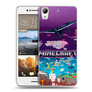 Пластиковый чехол на HTC Desire 728 с принтом Майнкрафт Minecraft