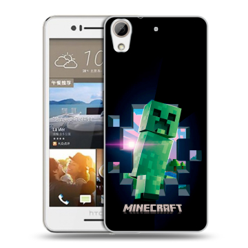 Пластиковый чехол на HTC Desire 728 с принтом Майнкрафт Minecraft