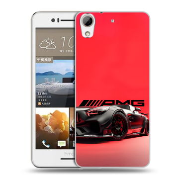 Пластиковый чехол на HTC Desire 728 с принтом Мерседес Mercedes AMG