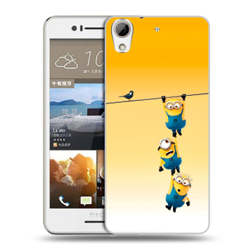 Пластиковый чехол на HTC Desire 728 с принтом Миньоны