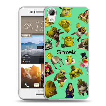 Пластиковый чехол на HTC Desire 728 с принтом Шрек Shrek