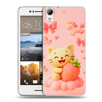 Пластиковый чехол на HTC Desire 728 с принтом для девочек