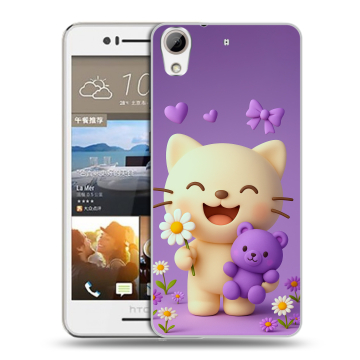 Пластиковый чехол на HTC Desire 728 с принтом для девочек