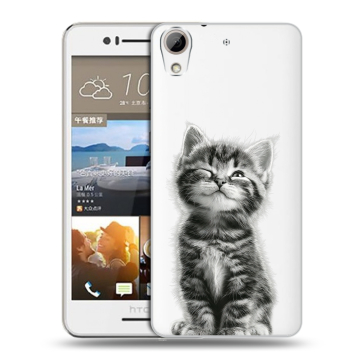 Пластиковый чехол на HTC Desire 728 с принтом Котенок