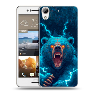 Пластиковый чехол на HTC Desire 728 с принтом Медведь