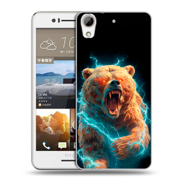 Пластиковый чехол на HTC Desire 728 с принтом Медведь