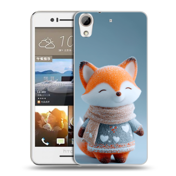 Пластиковый чехол на HTC Desire 728 с принтом Лиса