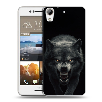Пластиковый чехол на HTC Desire 728 с принтом Волк