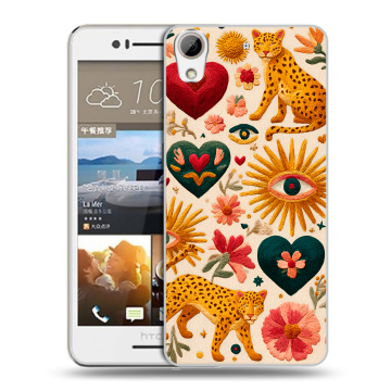 Пластиковый чехол на HTC Desire 728 с принтом Модный принт
