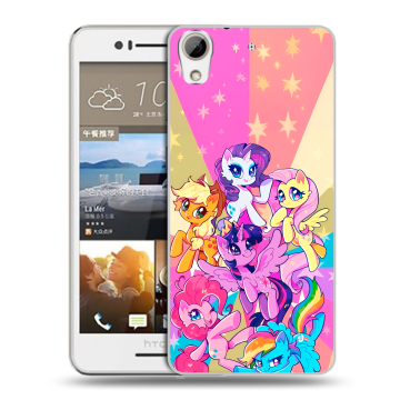Пластиковый чехол на HTC Desire 728 с принтом My little pony Дружба чудо