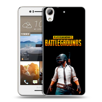 Пластиковый чехол на HTC Desire 728 с принтом PUGB ПАГБ