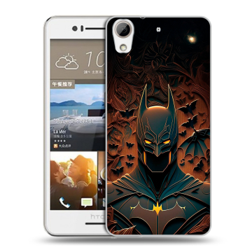 Пластиковый чехол на HTC Desire 728 с принтом Batman Бэтмен Пластиковый чехол на HTC Desire 728 с принтом Batman Бэтмен