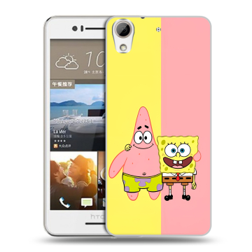 Пластиковый чехол на HTC Desire 728 с принтом Спанч боб Спанчбоб