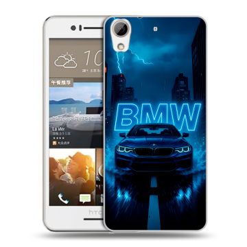 Пластиковый чехол на HTC Desire 728 с принтом BMW БМВ