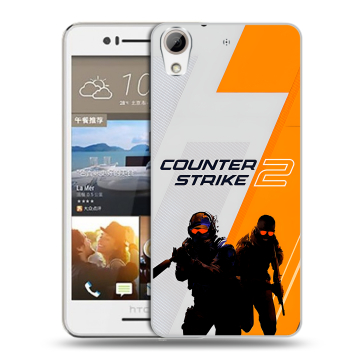 Пластиковый чехол на HTC Desire 728 с принтом Counter Strike