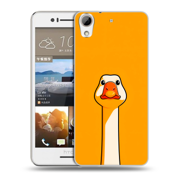 Пластиковый чехол на HTC Desire 728 с принтом Смешная утка Пластиковый чехол на HTC Desire 728 с принтом Смешная утка
