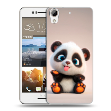 Пластиковый чехол на HTC Desire 728 с принтом милая панда