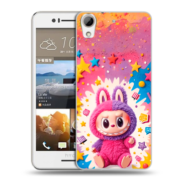 Пластиковый чехол на HTC Desire 728 с принтом Labubu Лабубу