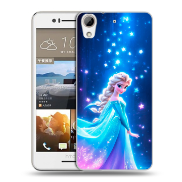 Пластиковый чехол на HTC Desire 728 с принтом Холодное сердце Frozen