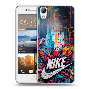 Пластиковый чехол на HTC Desire 728 с принтом Nike Найк Пластиковый чехол на HTC Desire 728 с принтом Nike Найк