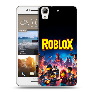 Пластиковый чехол на HTC Desire 728 с принтом Roblox Роблокс