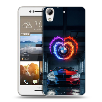 Пластиковый чехол на HTC Desire 728 с принтом BMW БМВ