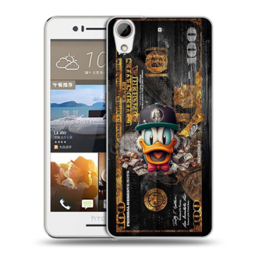 Пластиковый чехол на HTC Desire 728 с принтом Дональд Дак Доллар