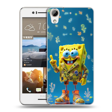 Пластиковый чехол на HTC Desire 728 с принтом Спанч боб Спанчбоб