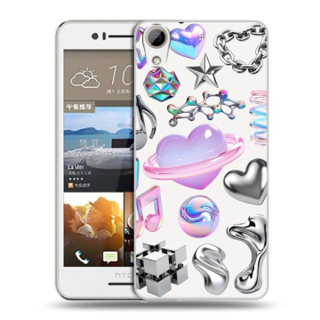 Пластиковый чехол на HTC Desire 728 с принтом Y2K