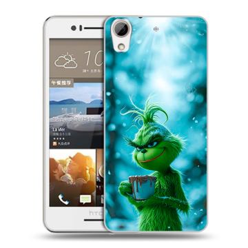 Пластиковый чехол на HTC Desire 728 с принтом Новый год гринч Пластиковый чехол на HTC Desire 728 с принтом Новый год гринч