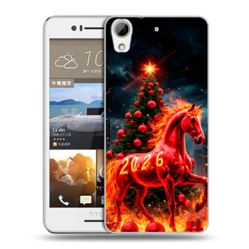 Пластиковый чехол на HTC Desire 728 с принтом Новый год Пластиковый чехол на HTC Desire 728 с принтом Новый год