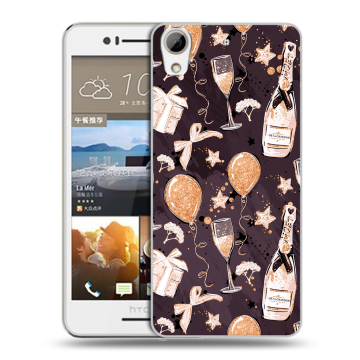 Пластиковый чехол на HTC Desire 728 с принтом Новый год Пластиковый чехол на HTC Desire 728 с принтом Новый год