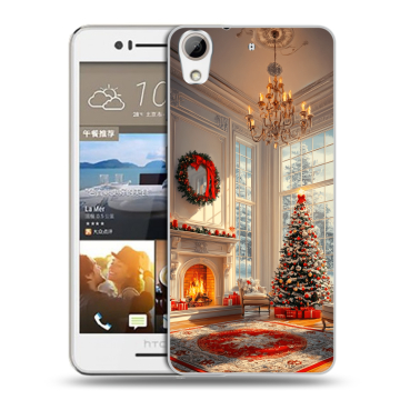 Пластиковый чехол на HTC Desire 728 с принтом Новый год Пластиковый чехол на HTC Desire 728 с принтом Новый год