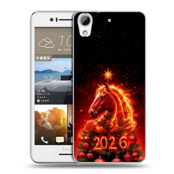 Пластиковый чехол на HTC Desire 728 с принтом Новый год Пластиковый чехол на HTC Desire 728 с принтом Новый год