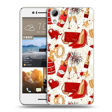 Пластиковый чехол на HTC Desire 728 с принтом Новый год Пластиковый чехол на HTC Desire 728 с принтом Новый год